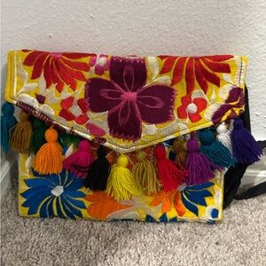 Colorful Embroidered Women's Bag